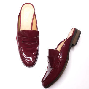 FRANCO SARTO Brently Maroon Loafer Slide 8M